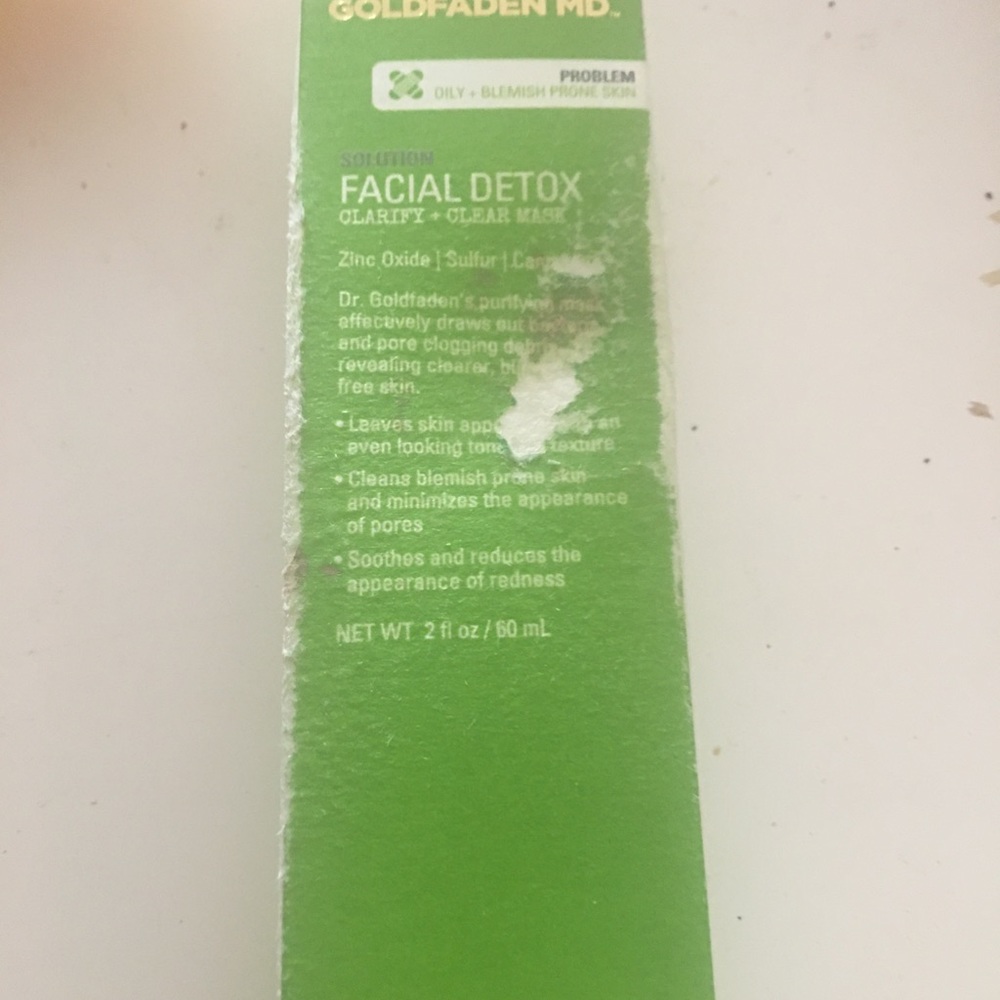 NIB GOLDFADENMD Facial Detox Clarify + Clear Mask